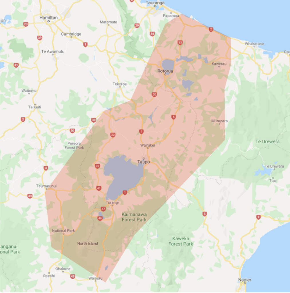 Te Arawa Radio Map