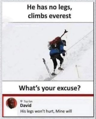 Ol Fulla David aye with the excuse 😂
